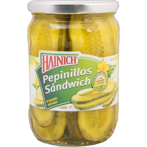Hainich Pepinillos Sandwich Ogórki Konser 290/530g