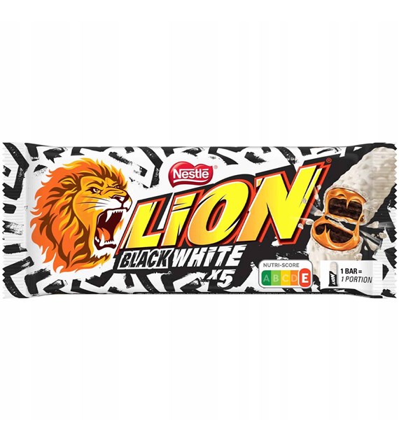 Lion Black White Baton 5szt 150g