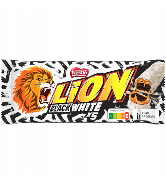 Lion Black White Baton 5szt 150g