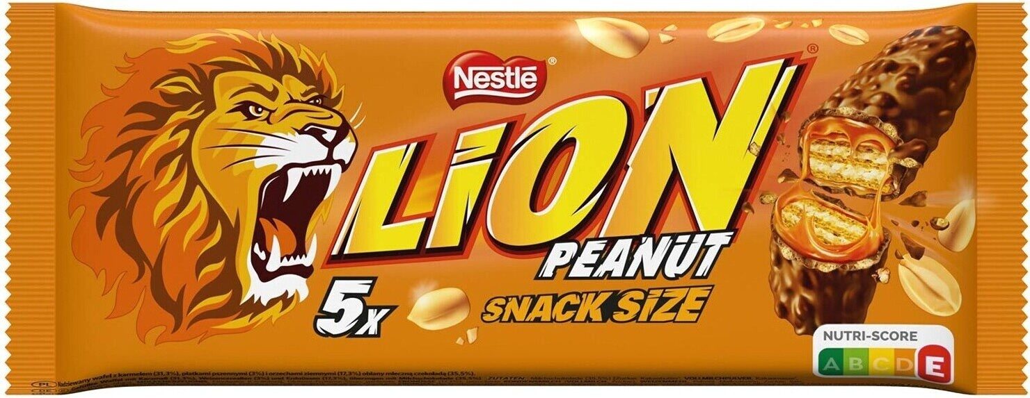 Lion Peanut Snack Size Baton 5szt 155g
