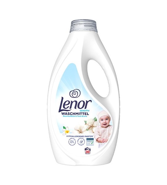 Lenor Sensitiv Baumwoll & Tiare Blume Gel 30p 1,5L