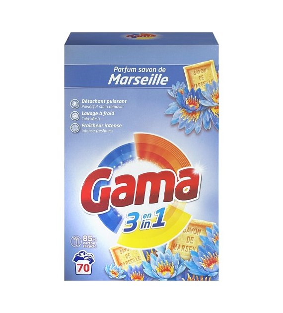 Gama 3in1 Savon de Marseille Proszek 70p 3,8kg