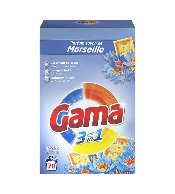 Gama 3in1 Savon de Marseille Proszek 70p 3,8kg