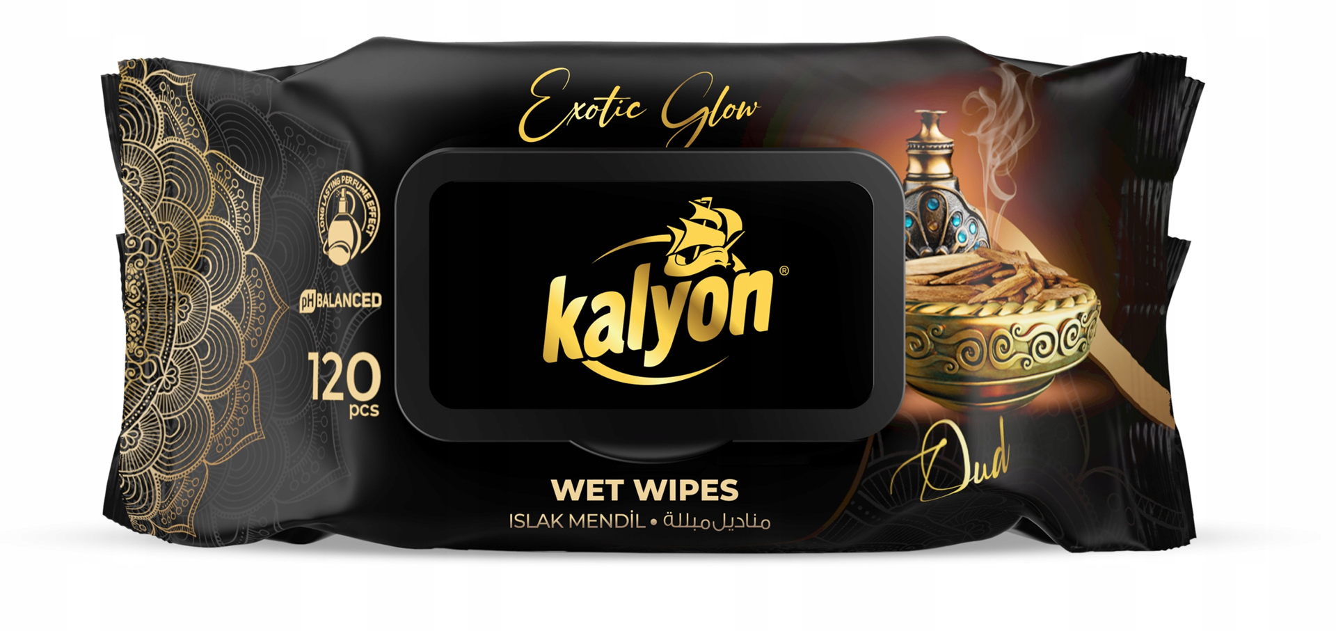 Kalyon Luxory Mokre Chusteczki Exotic Glow 120szt