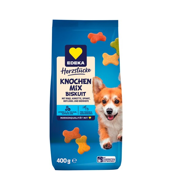 Edeka Knochen Mix Biskuit Karma dla Psa 400g