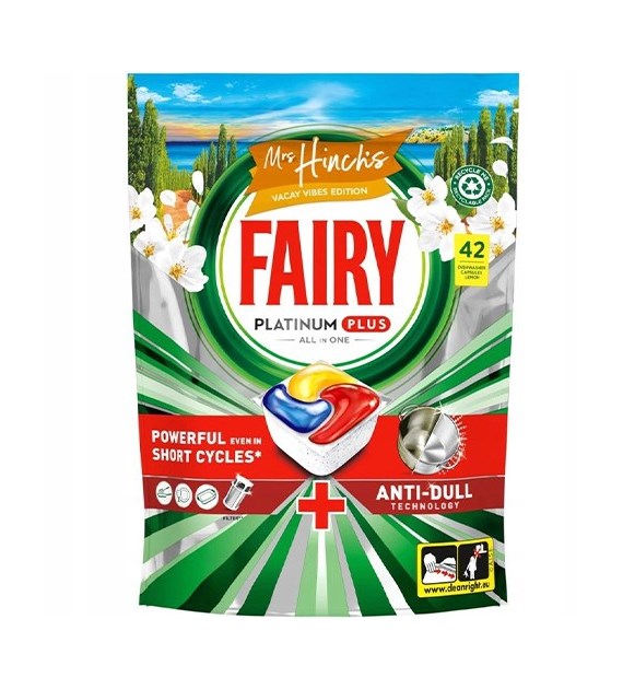 Fairy Platinum Plus All in One Lemon 42szt 651g