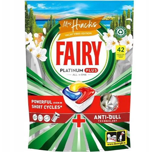 Fairy Platinum Plus All in One Lemon 42szt 651g