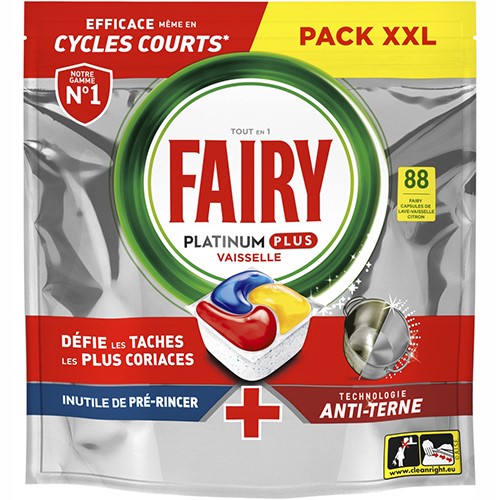 Fairy Platinum Plus Anti Terne Citron 88szt 1,3kg