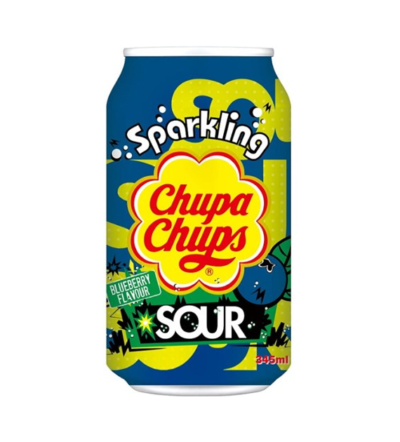 Chupa Chups Sparkling Sour Blueberry 345ml