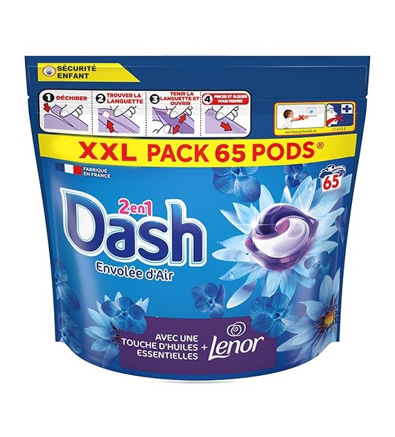 Dash 2en1 Envolee d'Air Pods 65p 1,3kg