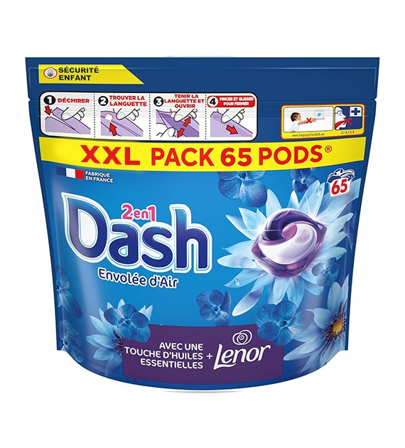 Dash 2en1 Envolee d'Air Pods 65p 1,3kg