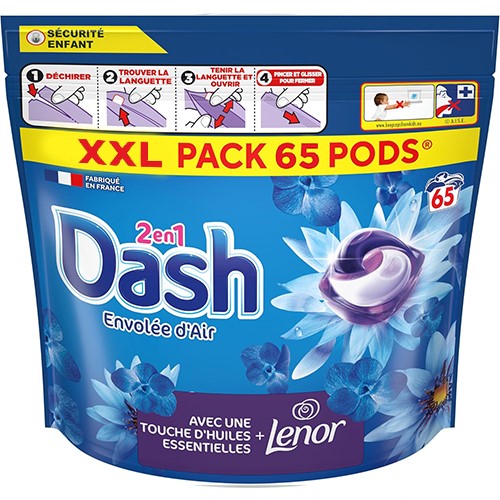 Dash 2en1 Envolee d'Air Pods 65p 1,3kg