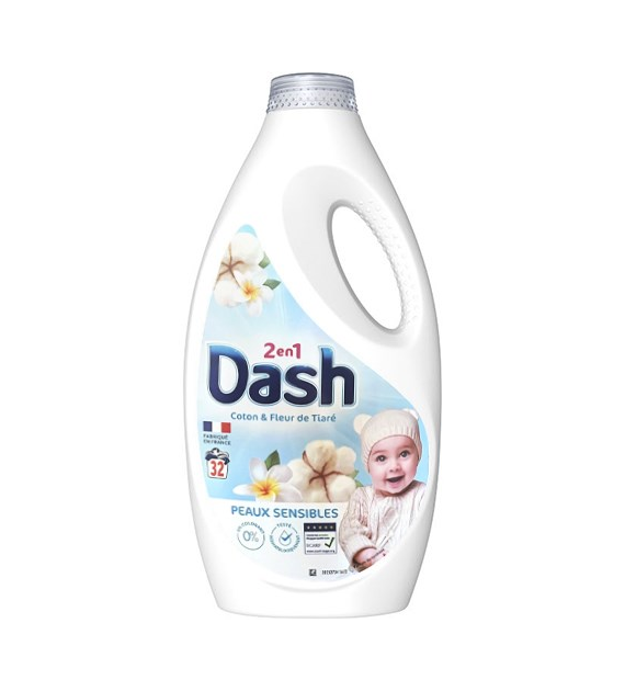 Dash 2en1 Coton & Tiare Sensible Gel 32p 1,4L