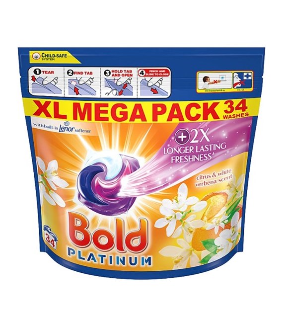 Bold Platinum Citrus White Verbena Caps 34p 778g