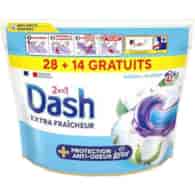Dash 2en1 Fraicheur de Coton Pods 42p 1kg