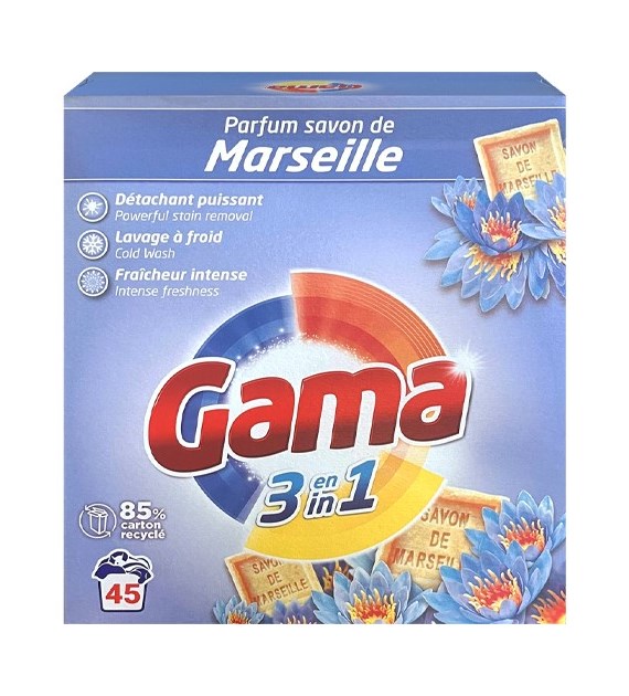 Gama 3in1 Savon de Marseille Proszek 45p 2,4g
