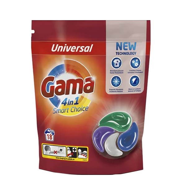 Gama 4in1 Universal Caps 18p 396g
