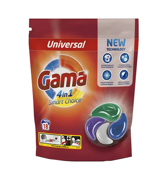 Gama 4in1 Universal Caps 18p 396g