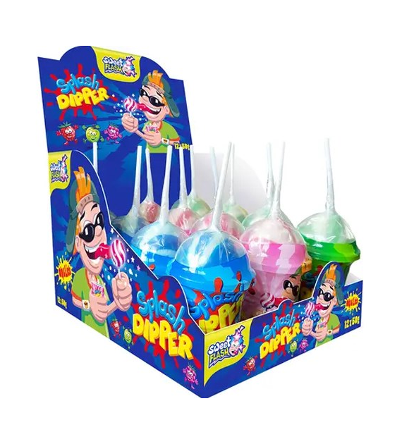 Sweet Flash Splash Dipper Lizaki 12szt 600g