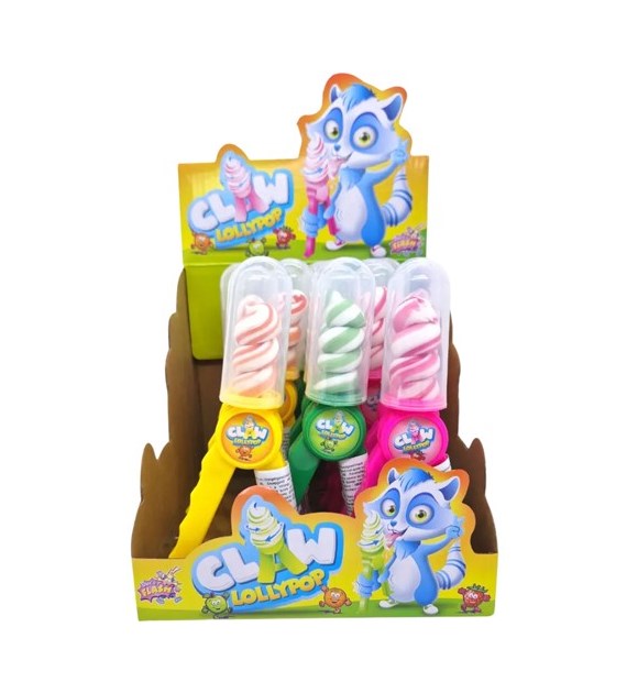 Sweet Flash Claw Lollypop Lizaki 15szt 225g
