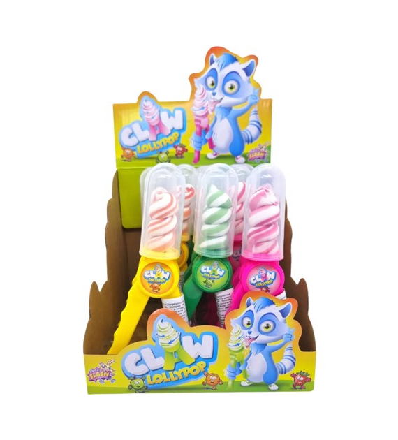 Sweet Flash Claw Lollypop Lizaki 15szt 225g
