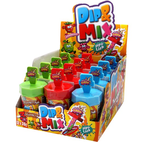 Sweet Flash Dip & Mix Lizaki 12szt 420g