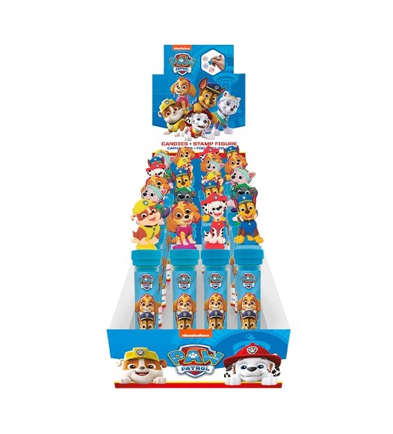 PAW Patrol Candy Tube Cukierki+Stempel 24szt 192g