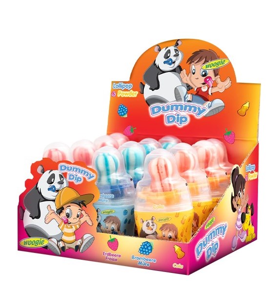 Woogie Dummy Dip Lizaki z Proszkiem 12szt 384g