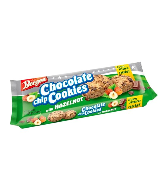 Bergen Chocolate Chip Cookies with Hazelnut 100g