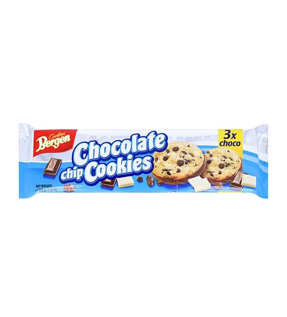 Bergen Chocolate Chip Cookies 3x Choco 100g