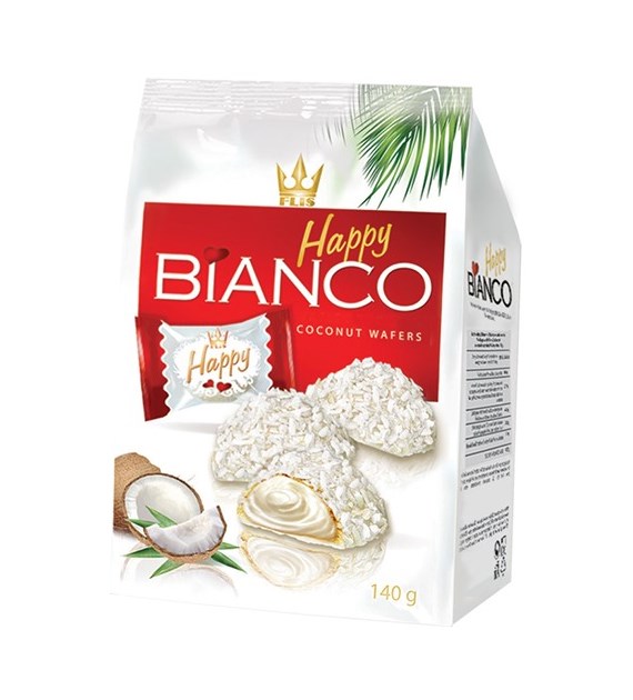 Flis Happy Bianco Coconut Wafers Pralinki 140g
