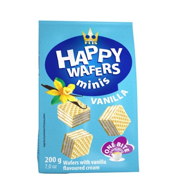 Flis Happy Days Wafers Vanilla Mini Wafelki 200g