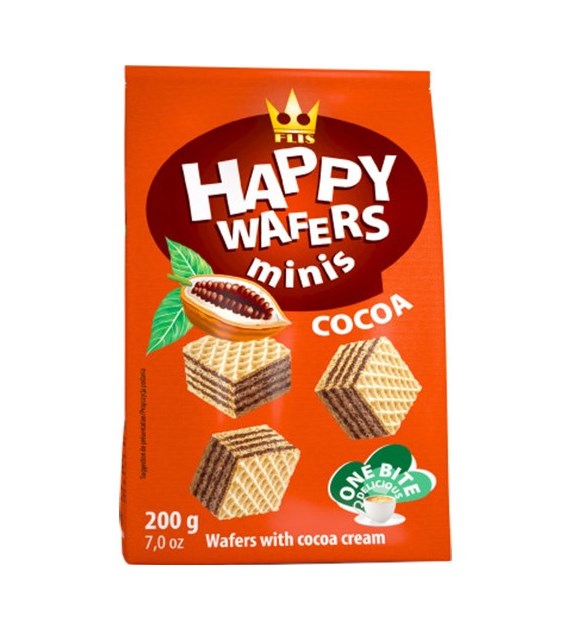 Flis Happy Days Wafers Cocoa Mini Wafelki 200g