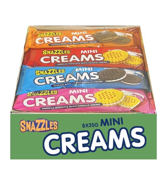 Snazzles Mini Creams Ciasteczka MIX 8szt 280g