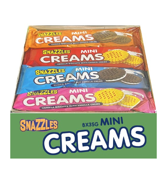 Snazzles Mini Creams Ciasteczka MIX 8szt 280g