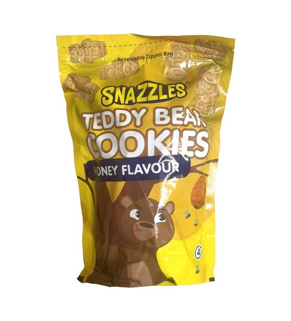 Snazzles Teddy Bear Cookies Honey Flavour 340g