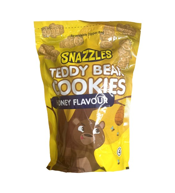 Snazzles Teddy Bear Cookies Honey Flavour 340g
