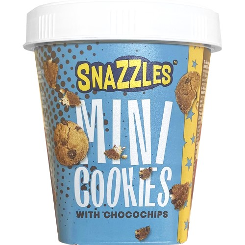 Snazzles Mini Cookies Chocochips Niebieskie 125g