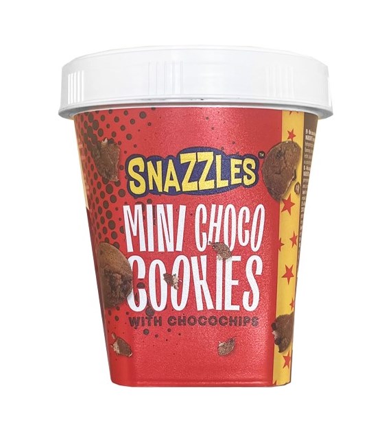 Snazzles Mini Cookies Chocochips Czerwone 125g