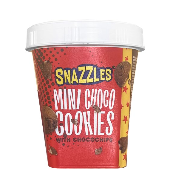 Snazzles Mini Cookies Chocochips Czerwone 125g
