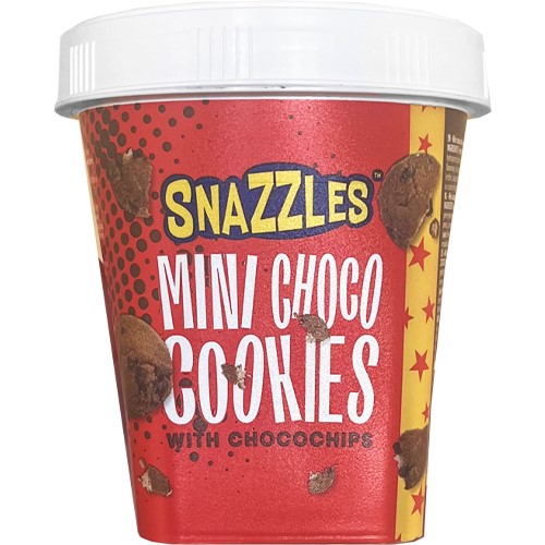Snazzles Mini Cookies Chocochips Czerwone 125g