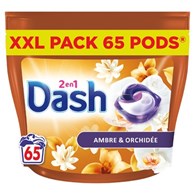 Dash 2en1 Ambre & Orchidee Pods 65p 1,3kg