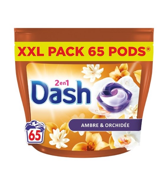 Dash 2en1 Ambre & Orchidee Pods 65p 1,3kg