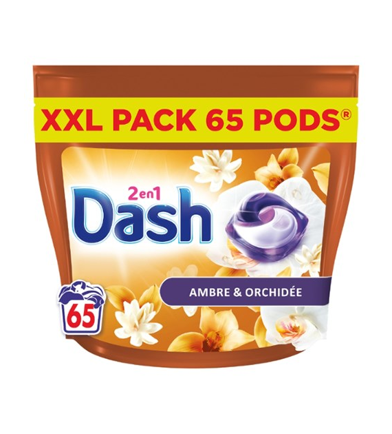 Dash 2en1 Ambre & Orchidee Pods 65p 1,3kg