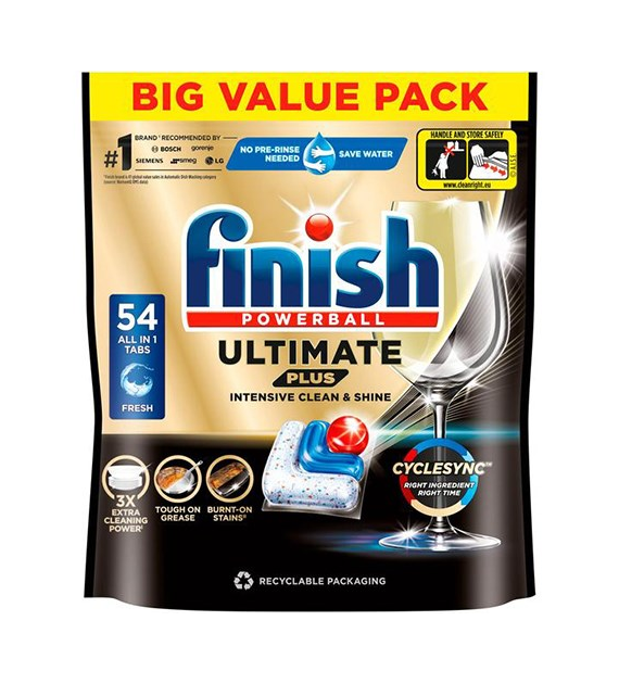 Finish Powerball Ultimate Plus Fresh 54szt 659g