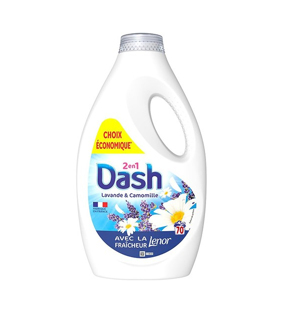 Dash 2en1 Lavande & Camomille Gel 70p 3,1L