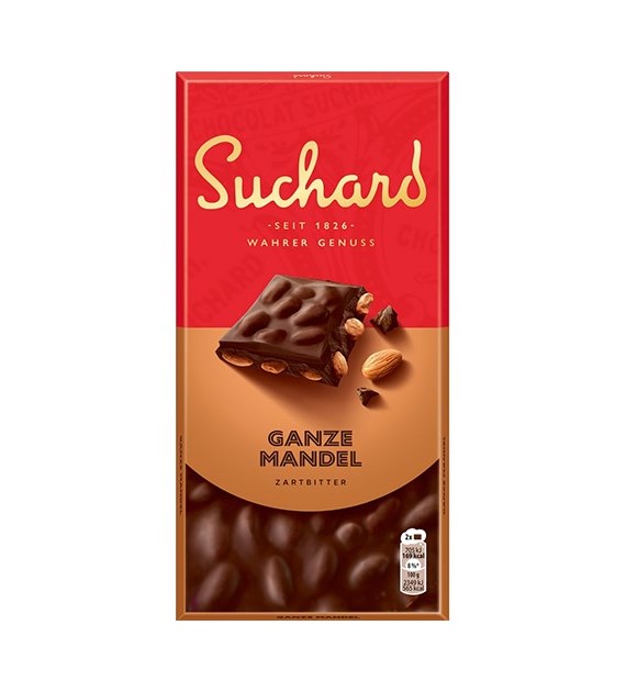 Suchard Ganze Mandel Zartbitter Czekolada 180g
