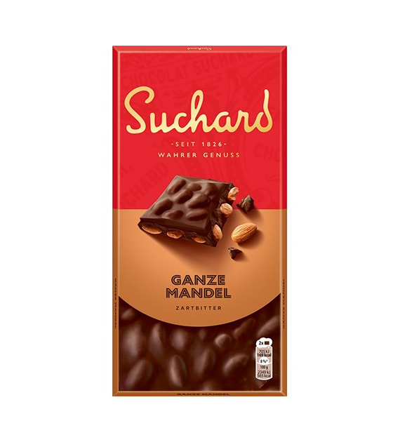 Suchard Ganze Mandel Zartbitter Czekolada 180g
