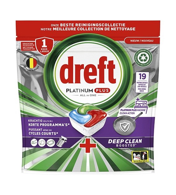 Dreft Platinum Plus All in One Herbal 19szt 295g