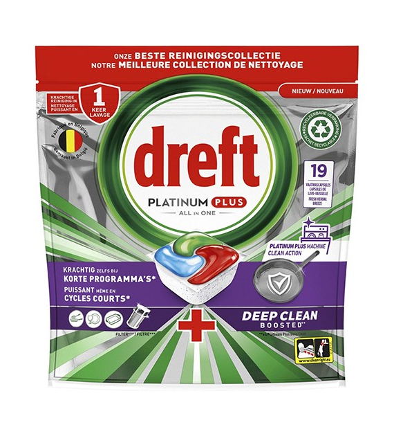 Dreft Platinum Plus All in One Herbal 19szt 295g